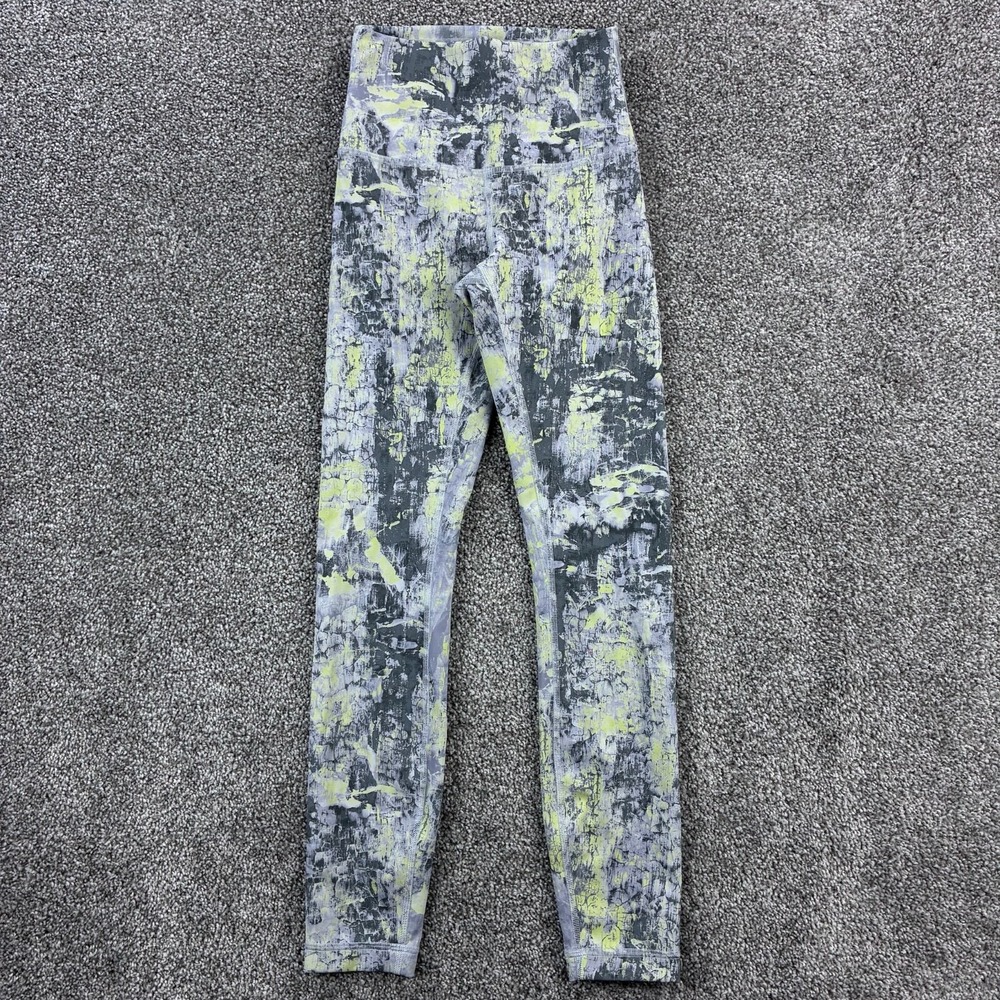 Lululemon Wunder Train High Rise Leggings Women's 2 Cinder Grain Smoked LW5CQOS